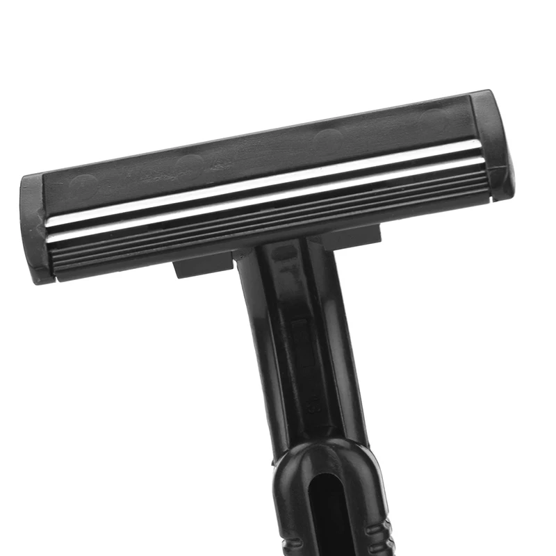10 Pcs Two Blade Razor Disposable Razor For Men Stainless Steel Razor Blade Plastic Handle