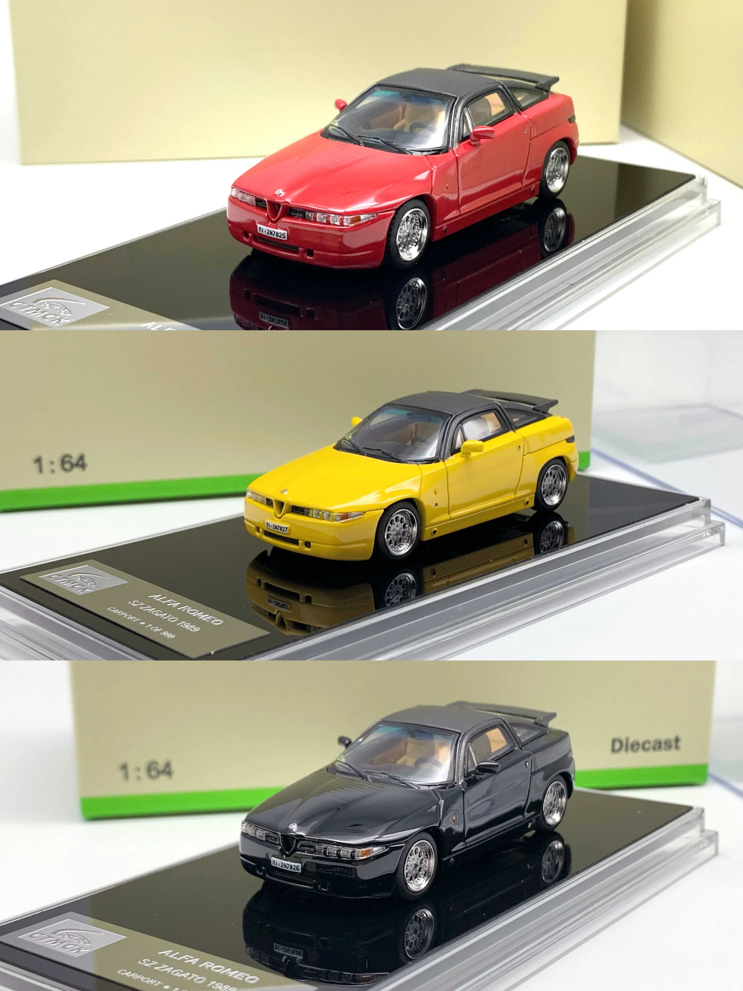 CTMCK 1:64 ALFA ROMEO SZ ZAGATO 1989 Alloy Car Diecasts & Toy