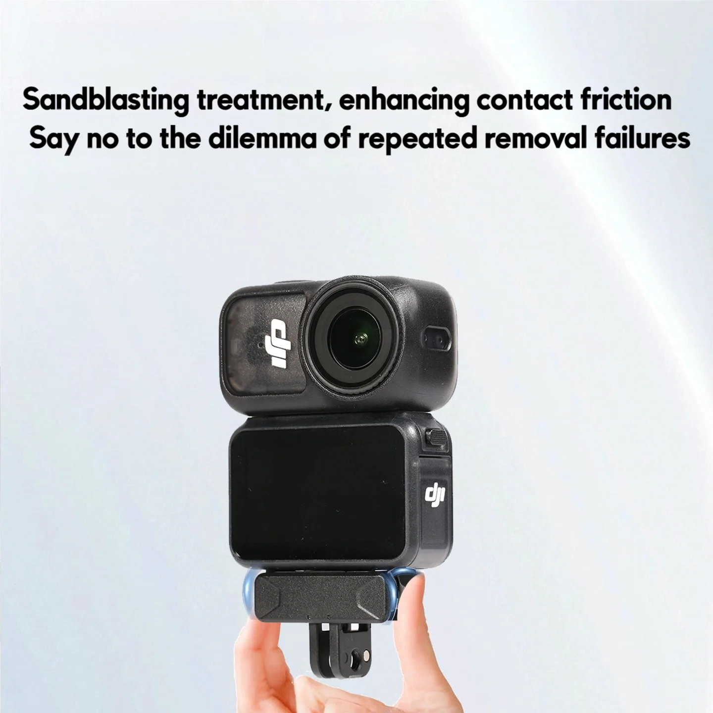 Ronkoen AZ-08 لـ DJI Osmo Nano/DJI Action6 سريع الإصدار اثنين مخلب محول تركيب كلا الاتجاه قاعدة الإصدار السريع المغناطيسي #4