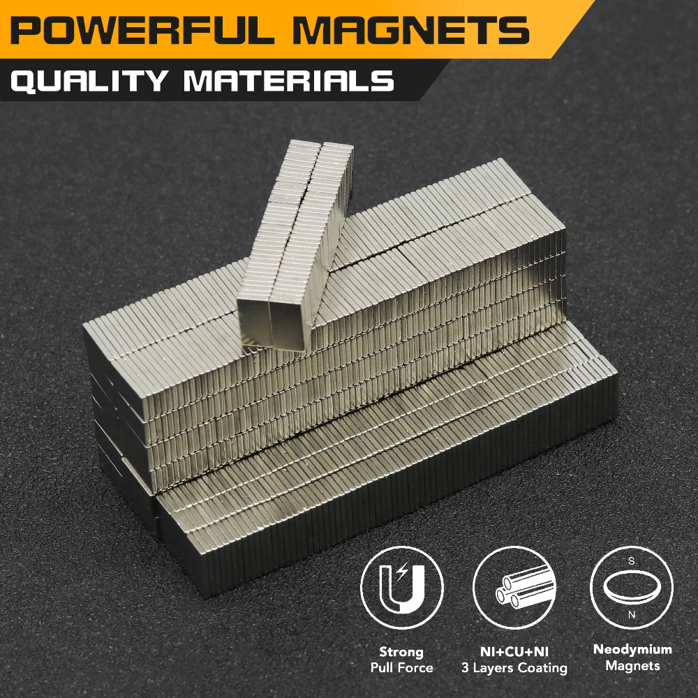 10~1000Pcs 10mmx5mmx1mm N35 NdFeB Block Magnet Super Powerful Neodymium Magnets  Strong Permanent Magnetic imanes 10x5x1