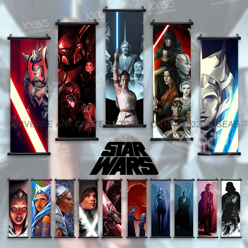 Carteles de películas de Star Wars Ahsoka, imágenes de Ezra Bridger, Sabine Wren, pinturas colgantes, obra de arte de pared, Hera Syndulla, decoración del hogar