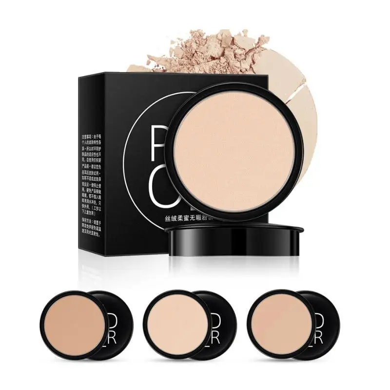 New Face Pressed Powder Cosmetics Long Lasting Oil Control Brightening Makeup Powder Palette Beauty Long Lasting Makeup Effect