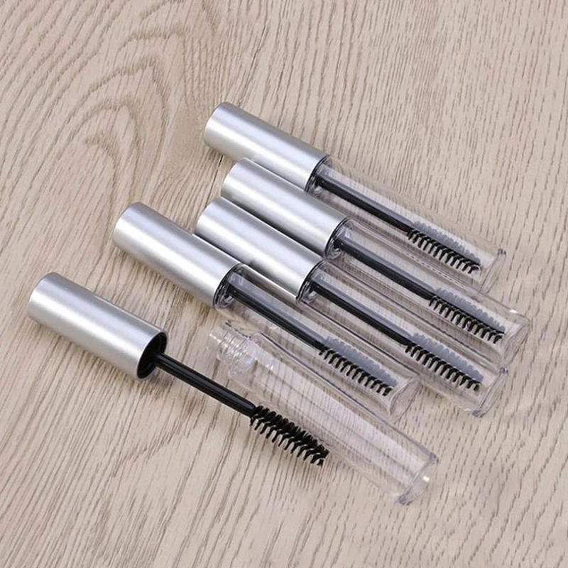 Tubi per mascara opachi vuoti da 10 ml Bottiglia riutilizzabile per ciglia per trucco Tappo bianco Contenitori per imballaggio cosmetico Tubi per crema per sopracciglia