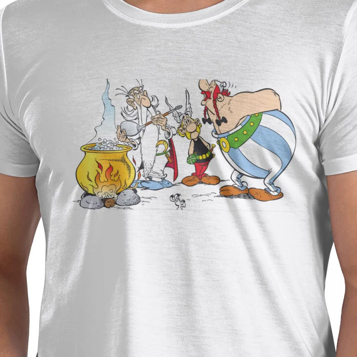 

Астерикс и Обеликс Dogmatix футболка из 100% хлопка мужские модные футболки мужские с круглым вырезом с коротким рукавом S-6XL