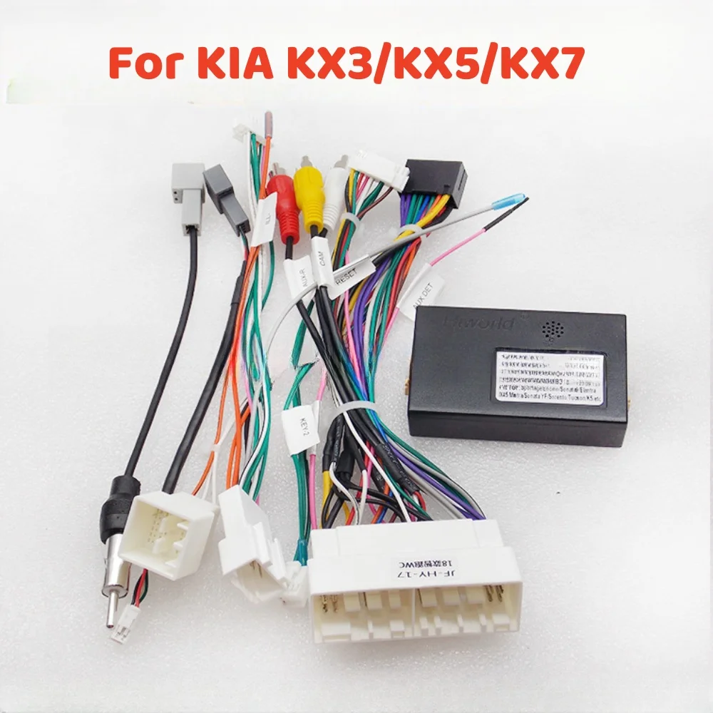 For KIA KX5 KX3 2016/KX7 2017/K3/Hyundai IX452017/Elantra 2015Auto Radio Kabel Canbus Box Harnas Adapter Auto Android 2 Din Car