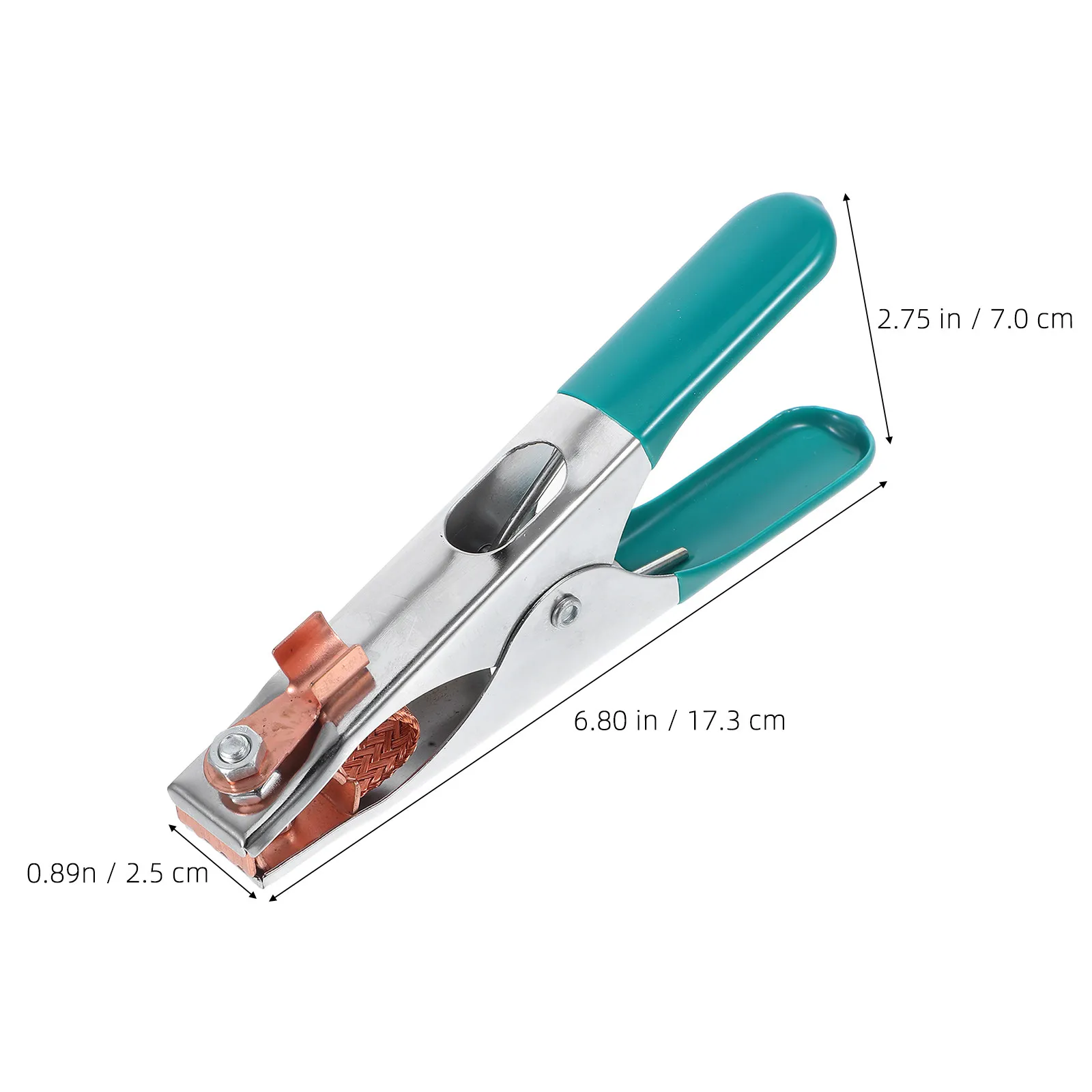 Welding Ground Clamp Tools Copper Grip Conductive Tip Sheet Metal Contact Strong Clamping Force for Mig Welder Grounding Earth