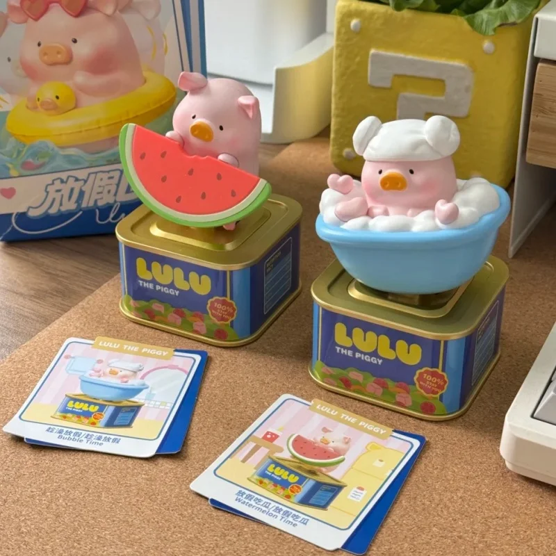 Lulu The Piggy Blind Box Mystery Toy Solar Energy Doll Model Cute Trendy Desktop Decoration Holiday Gift For Adult Collectors view 2