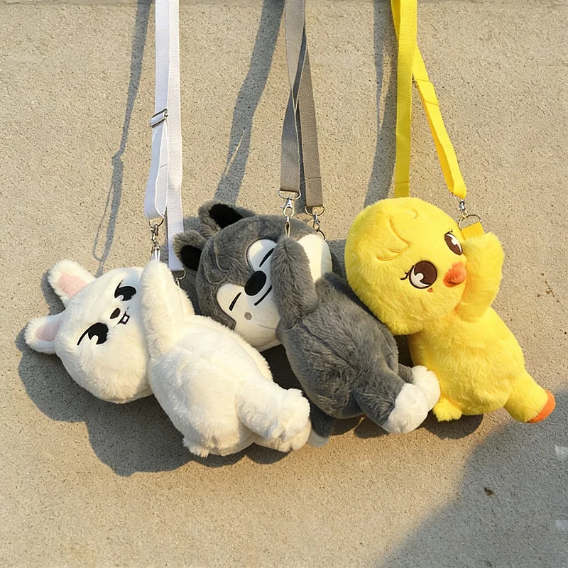 

Kpop SKZOO Stray Kids Plush Animal Crossbody Bag skzoo Soft and Cute Crossbody Bag Children Adult Fans Birthday Collection Gift