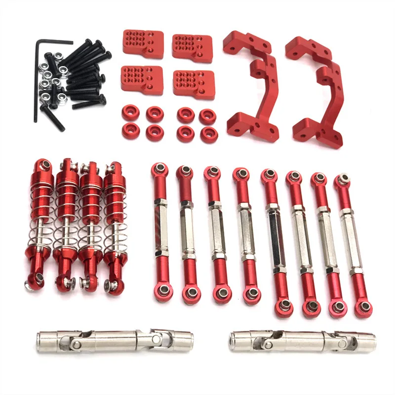 WPL C14 C24 1/16 RC Car Feiyu FY003-5A Metal Upgrade Parts, Tie Rods, Drive Shafts, Shock Absorbers