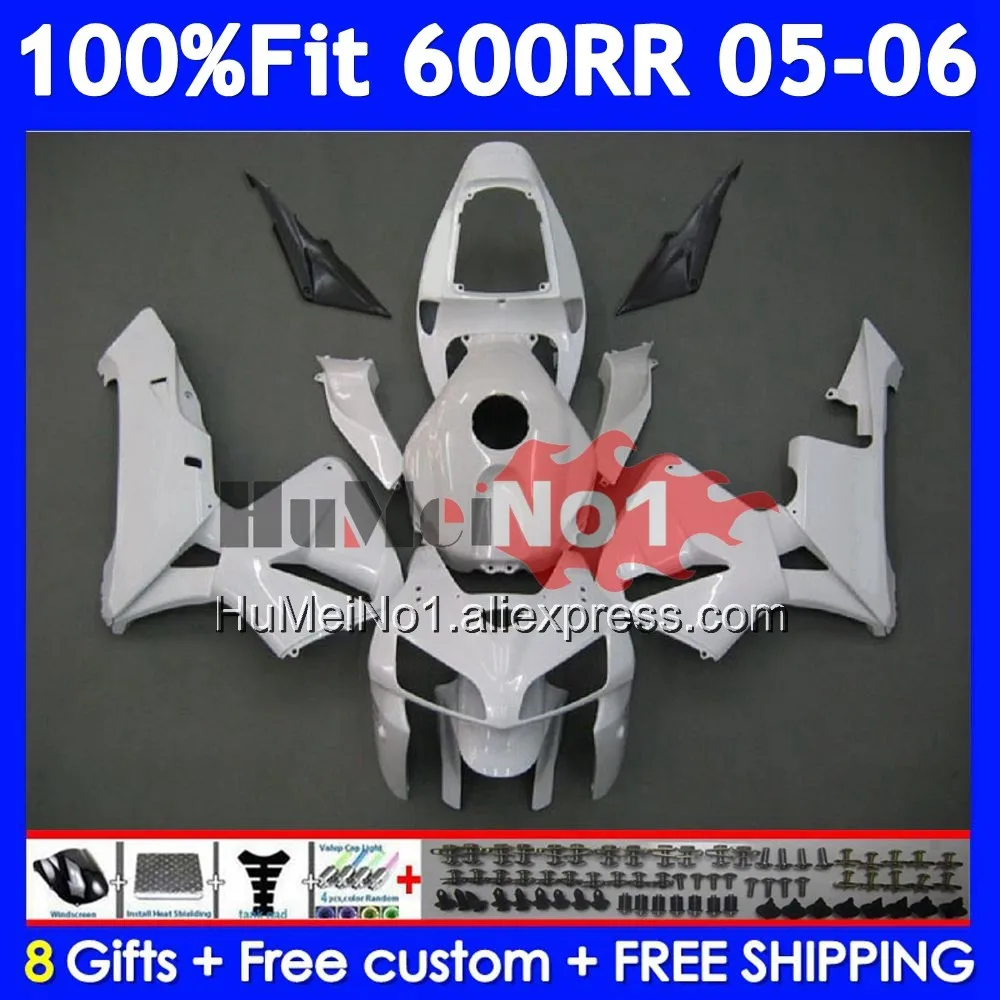 Injection For HONDA CBR 600RR 600F5 600CC CBR600RR 41No.32 Allwhite CBR600F5 CBR 600 CBR600 CC RR F5 2005 2006 05 06 Fairing