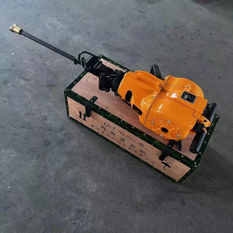 Portable Petrol Jack Hammer Wells Drilling Machine Digging Rock Drilling Machine Hand Held Type  Rock Drill Machine Rig