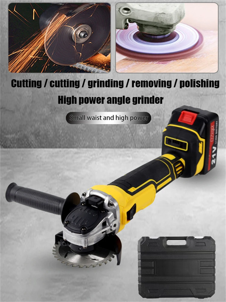 Brushless angle grinder 10000RPM Electric Goddess 125mm Brushless For Makita 21V Battery Electric Angle Grinder Cordless Polishi