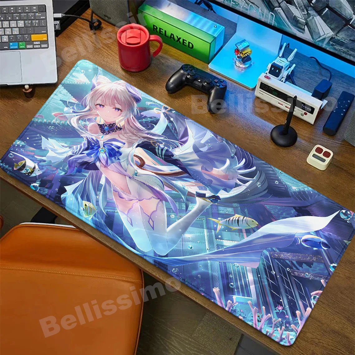 

Mouse Pad Genshin Impact Mousepad Gaming Accessories Pc Gamer Desk Mat Keyboard Computer pad HD print 90*40cm Anime Mouse Pad