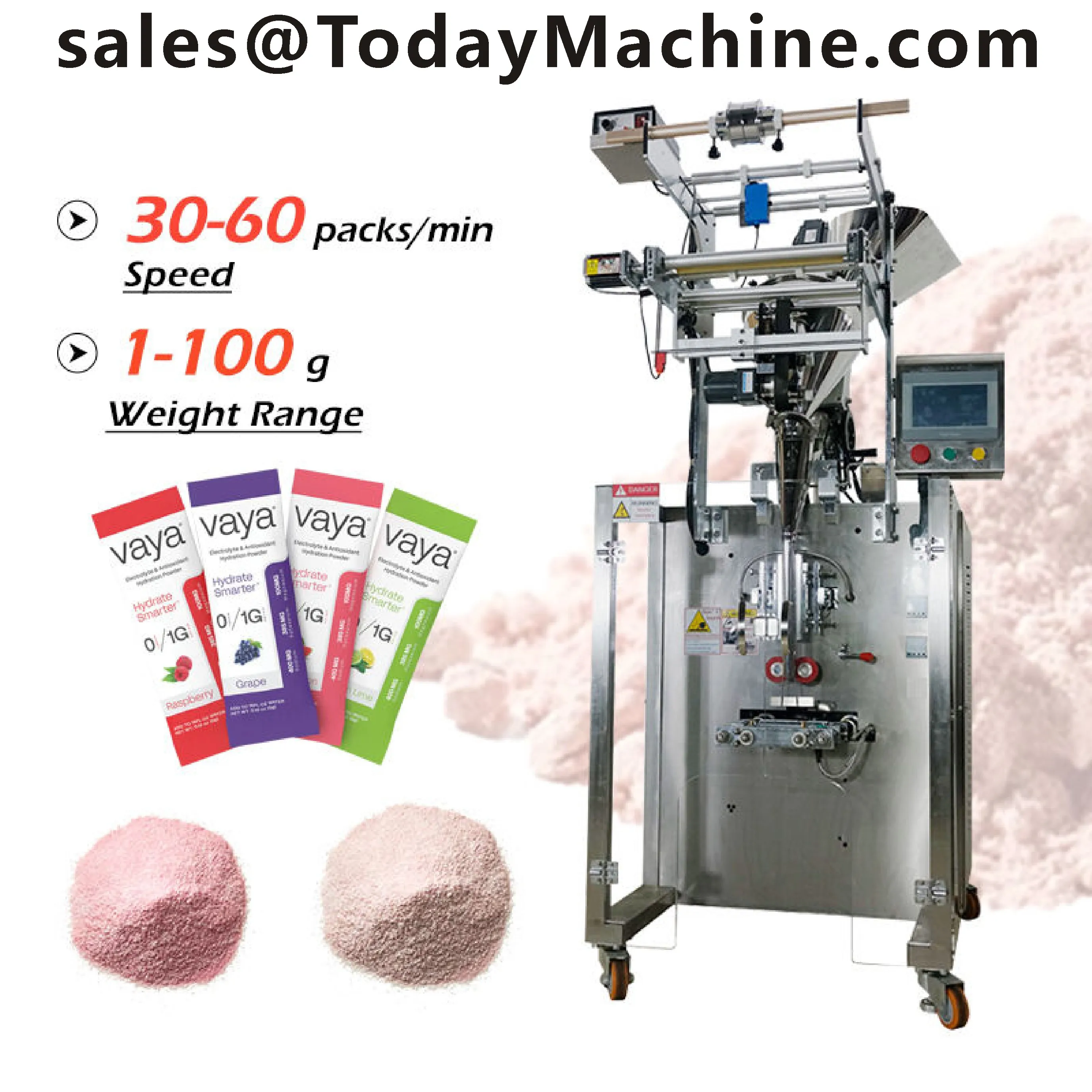 Zakjes-verticale-vorm-vul-seal-machine voor het verpakken van kruiden, specerijen, koffie, melk en theepoeder