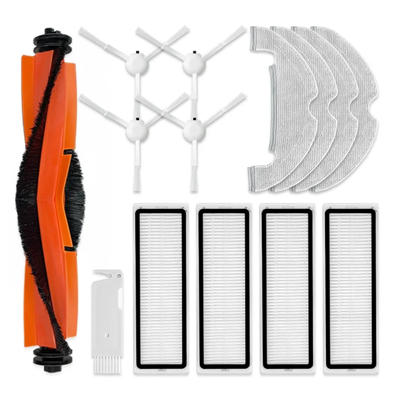 สําหรับเครื่องดูดฝุ่นหุ่นยนต์ Xiaomi X10 อะไหล่ทดแทนอุปกรณ์เสริมหลักแปรงด้านข้าง HEPA FILTER Mop ผ้า