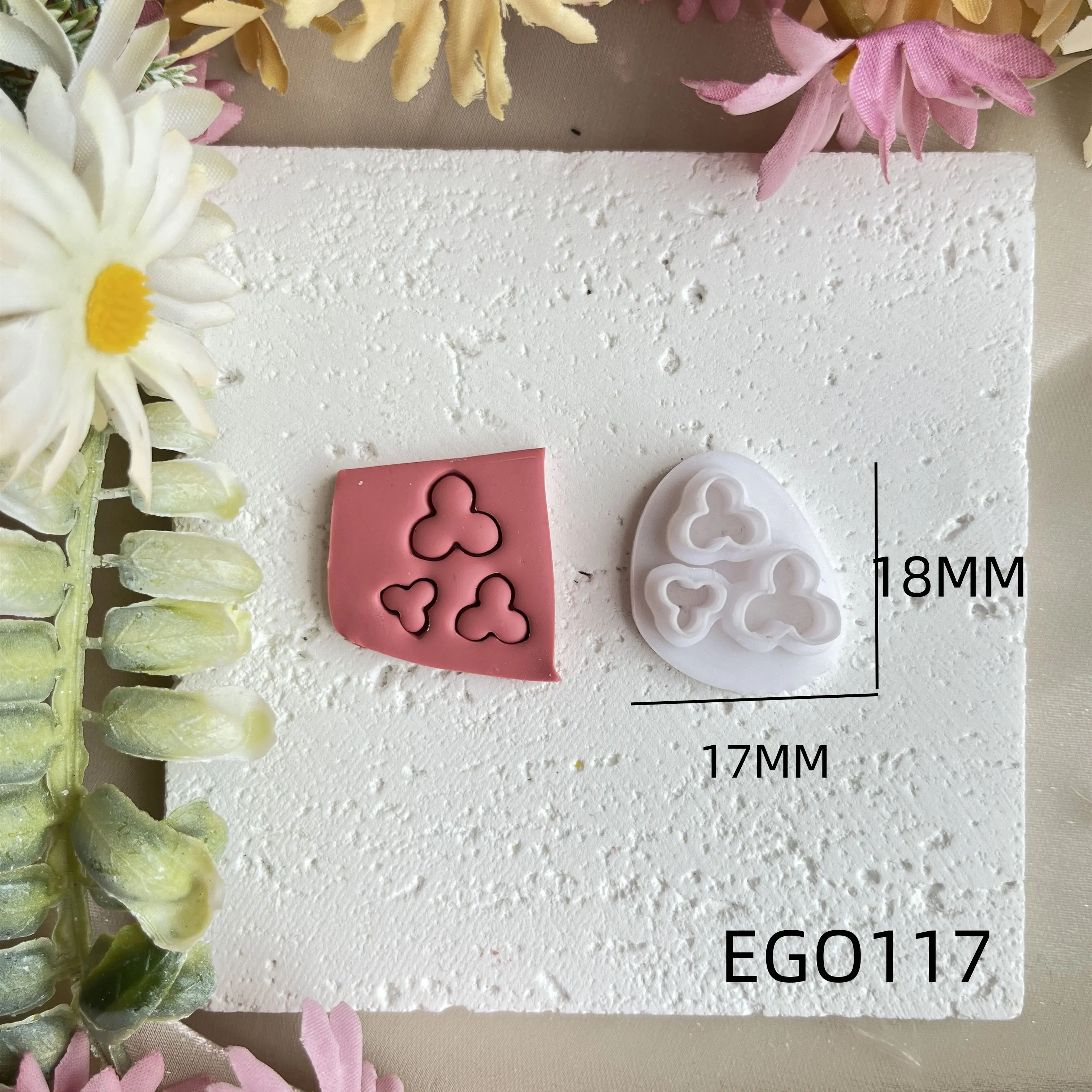 Mini Blütenblatt Blatt Kombination Form Polymer Clay Cutter Dreidimensionale Blume DIY Ohrringe Anhänger Schmuck Keramik Werkzeuge – Detail 6