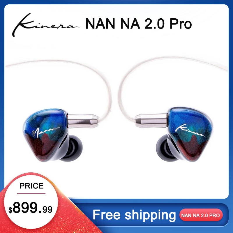 

Kinera NAN NA 2.0 Pro 2EST+1DD+1BA In Ear Earphone HIFI DJ Monitor Earbuds with 2.5mm 3.5mm Adapter 0.78 2Pin Cable Kinera URD