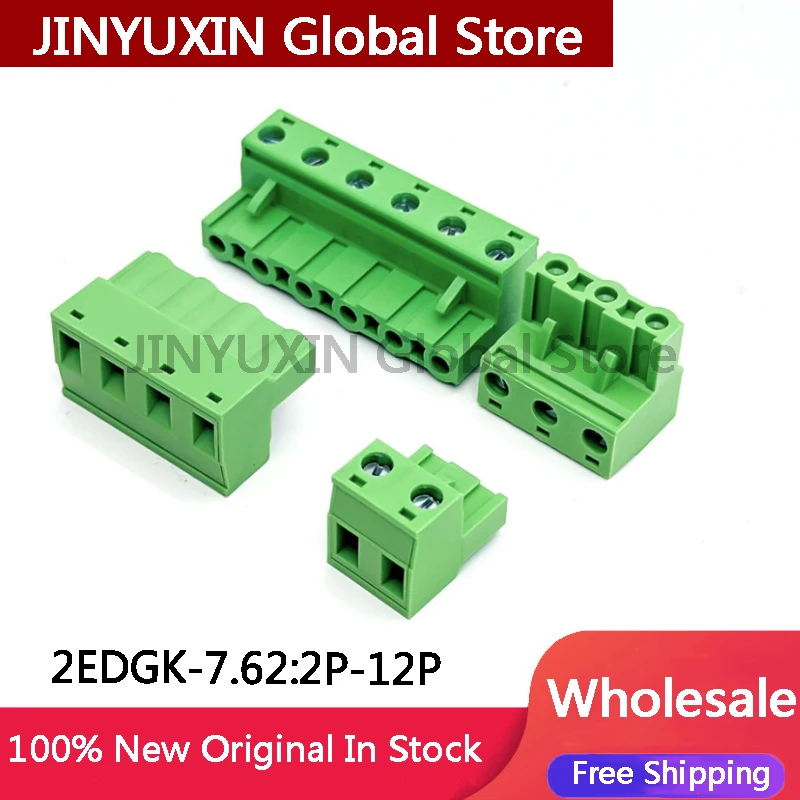 10Pcs KF2EDGK 7.62 2P ~ 12P PCB CONNECTOR PLUG-IN TERMINAL BlOCK 2EDGK 7.62mm 2PIN ~ 12PIN GMSTB 2,5 ST PHOENIX CONTACT DEGSON