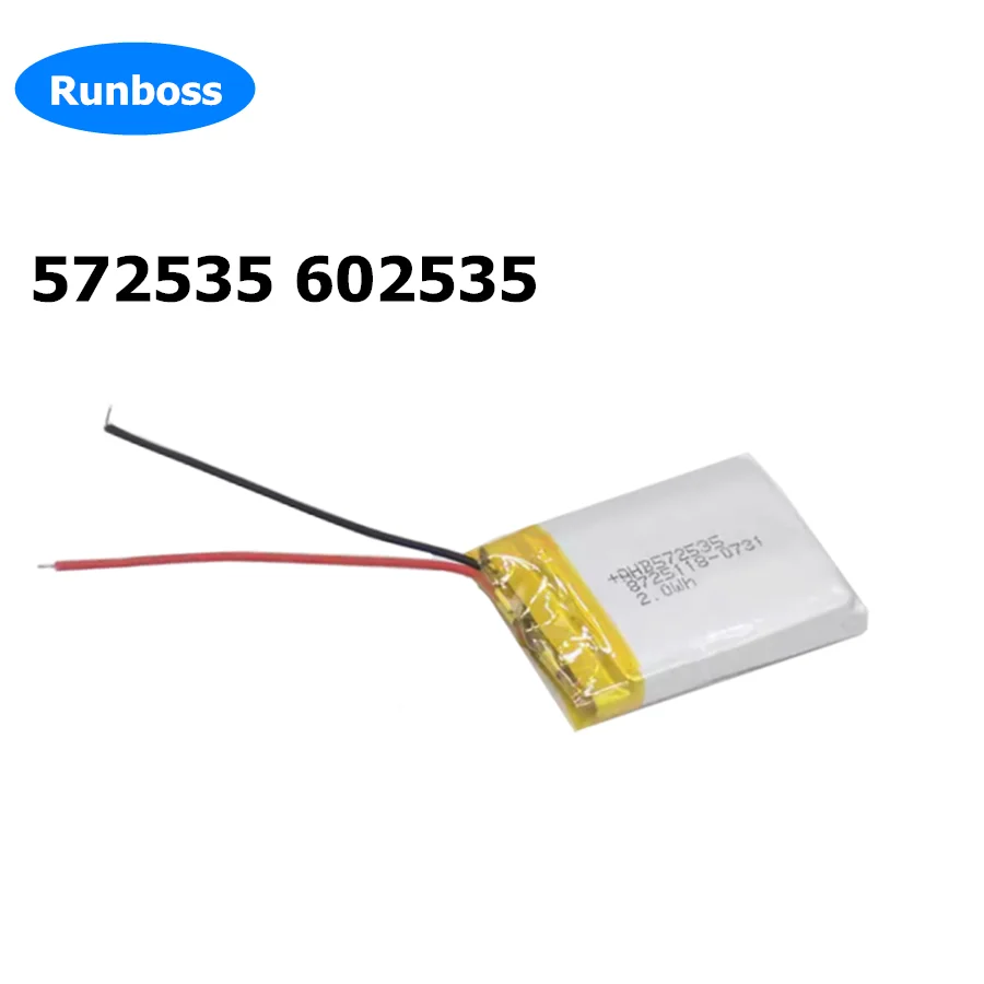 602535 572535 582535 3.7V 600mAh Rechargeable Li-Po Battery For MP3 MP4 GPS Bluetooth Speaker Digital Toys Tablet PC Pos Machine