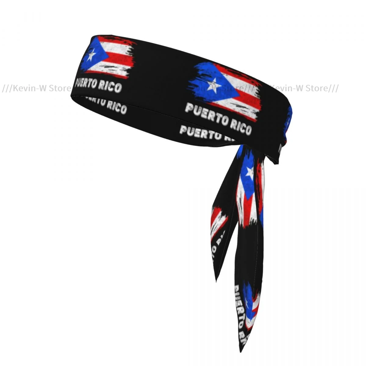 Puerto Rico Flag Bandanas Hairband Head Tie Sports Headband for Running Tennis Karate Athletics Brief Style