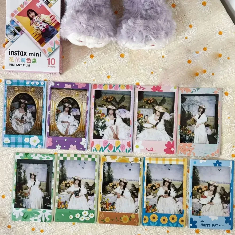 Fujifilm Instax Mini Flower Palette Instant Color Photo Paper 10/30/50/60 Sheets For mini 13 11 12 50s 90 25 Share SP-1 Camera