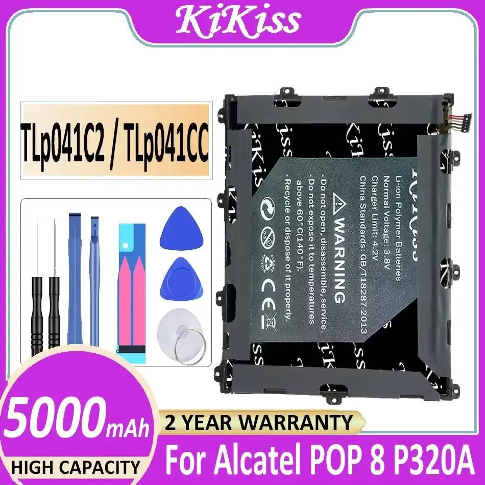 

Tlp041c2 Tlp041cc 5000 мАч стабильный долговечный аккумулятор для планшета Alcatel One Touch Pop 8 P321 P320 P320A P320X