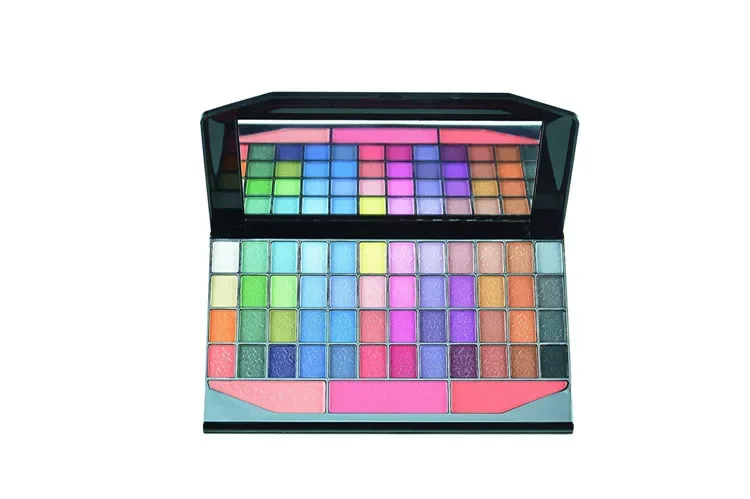 61 Color Makeup Set Eye Shadow Shimmer Eyeshadow Palette and 3 Color Blush and 6 Lip Gloss and 4 Colors Face Powder Cosmetic Kit