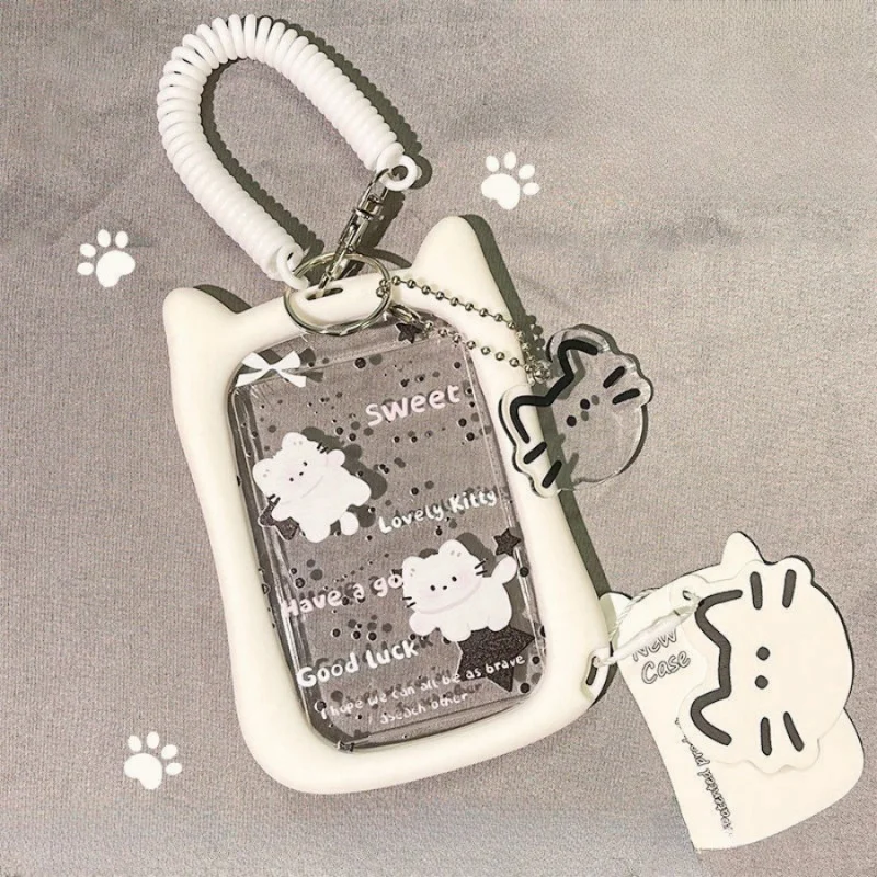 شفافة الاكريليك حامل بطاقة الصلبة المعبود مطاردة بطاقة كتاب تخزين Kpop على شكل قلب المفاتيح قلادة الموثق حامل بطاقة Kpop #4