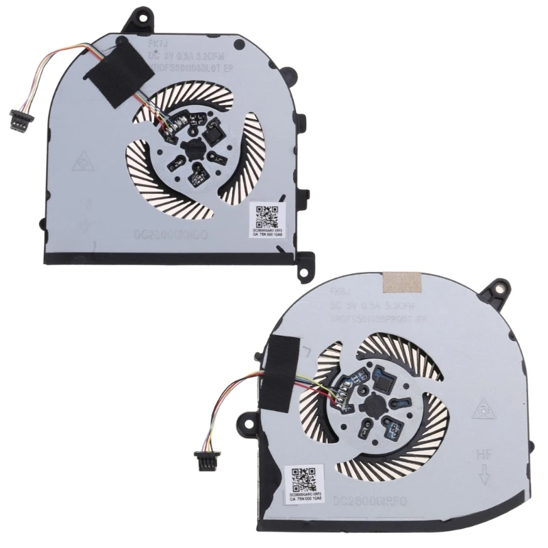 

Laptop Cooling Fan Repalcement GPU CPU Cooler for Precision 5530 M5530 15 9570 Notebook Computer Spare Radiators