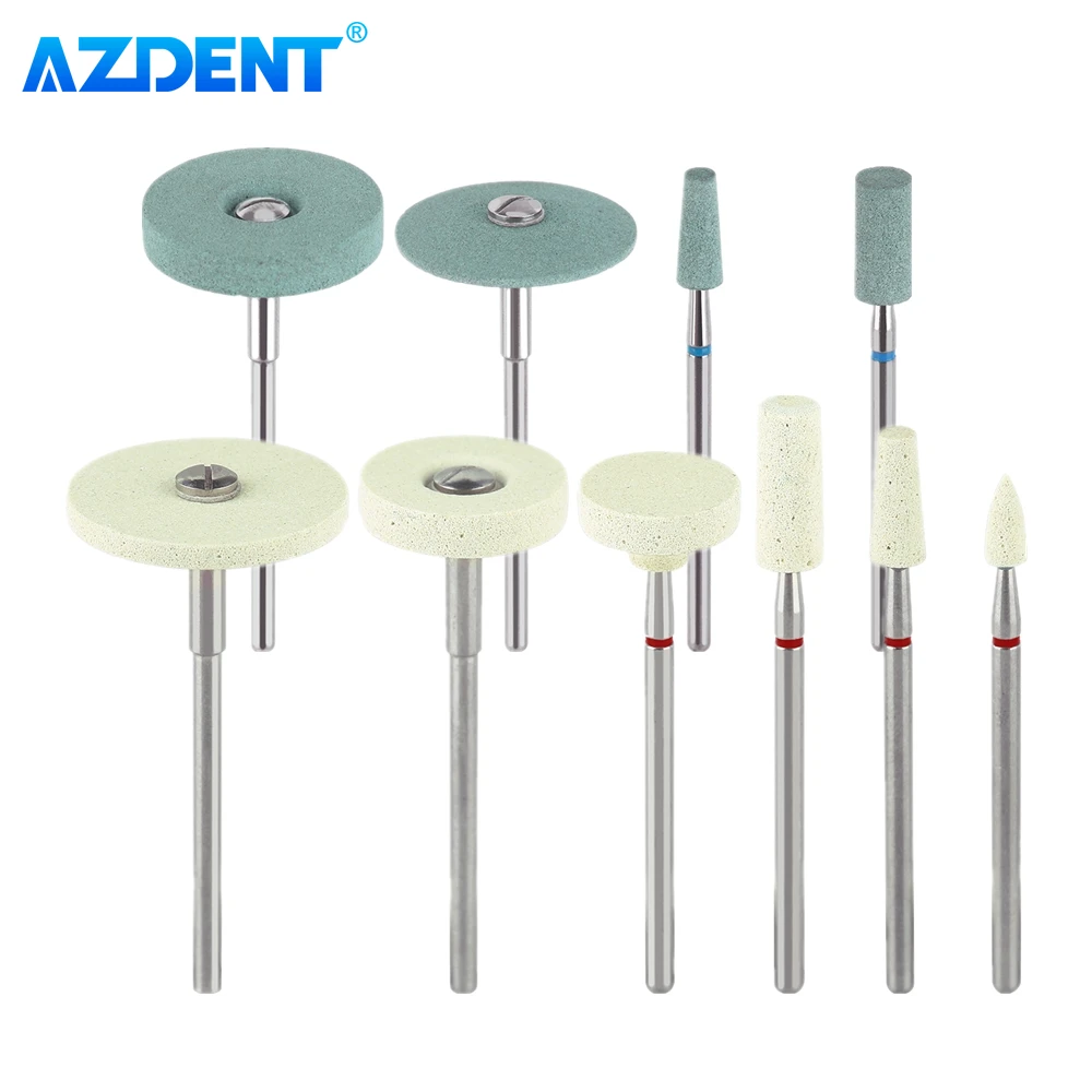 AZDENT Dental Lab Ceramic Diamond Grinder Polisher for Zirconia Porcelain Polishing Grinding Precisely Finishing Dentistry Tools