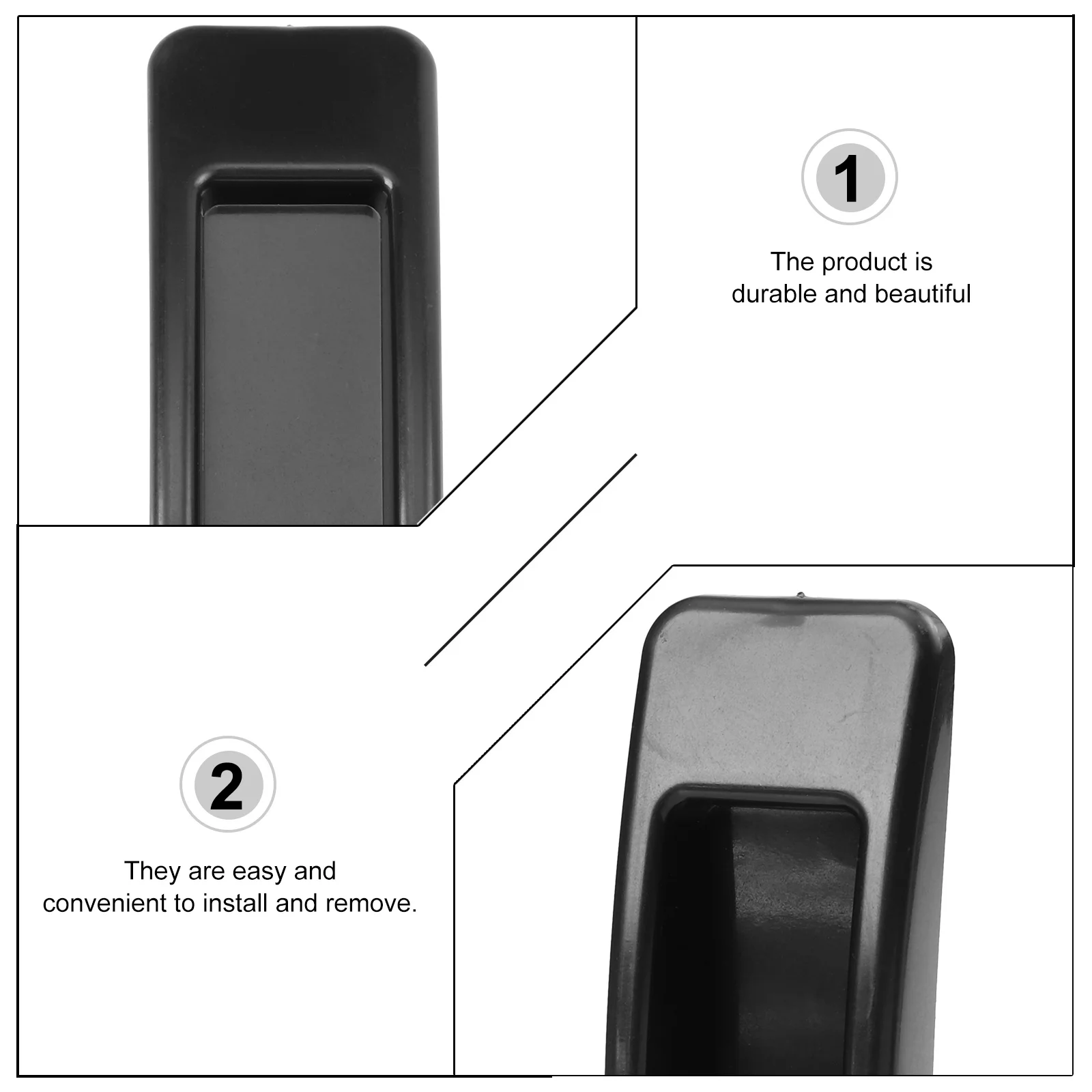 

10 пар самоклеящихся дверных ручек для раздвижных дверей, клейкие ручки шкафа, мгновенные ручки для ящиков, носимая пластиковая фурнитура