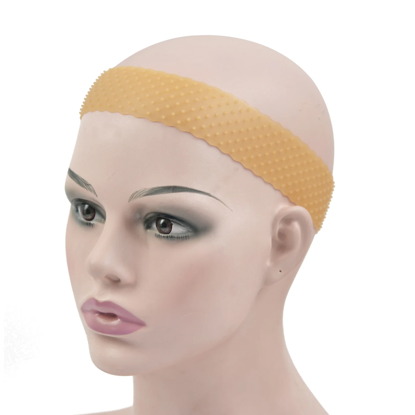 Headband elástico antiderrapante para manter perucas, Silicone Wig Grip Band, Fix Acessórios no lugar, 2 pcs