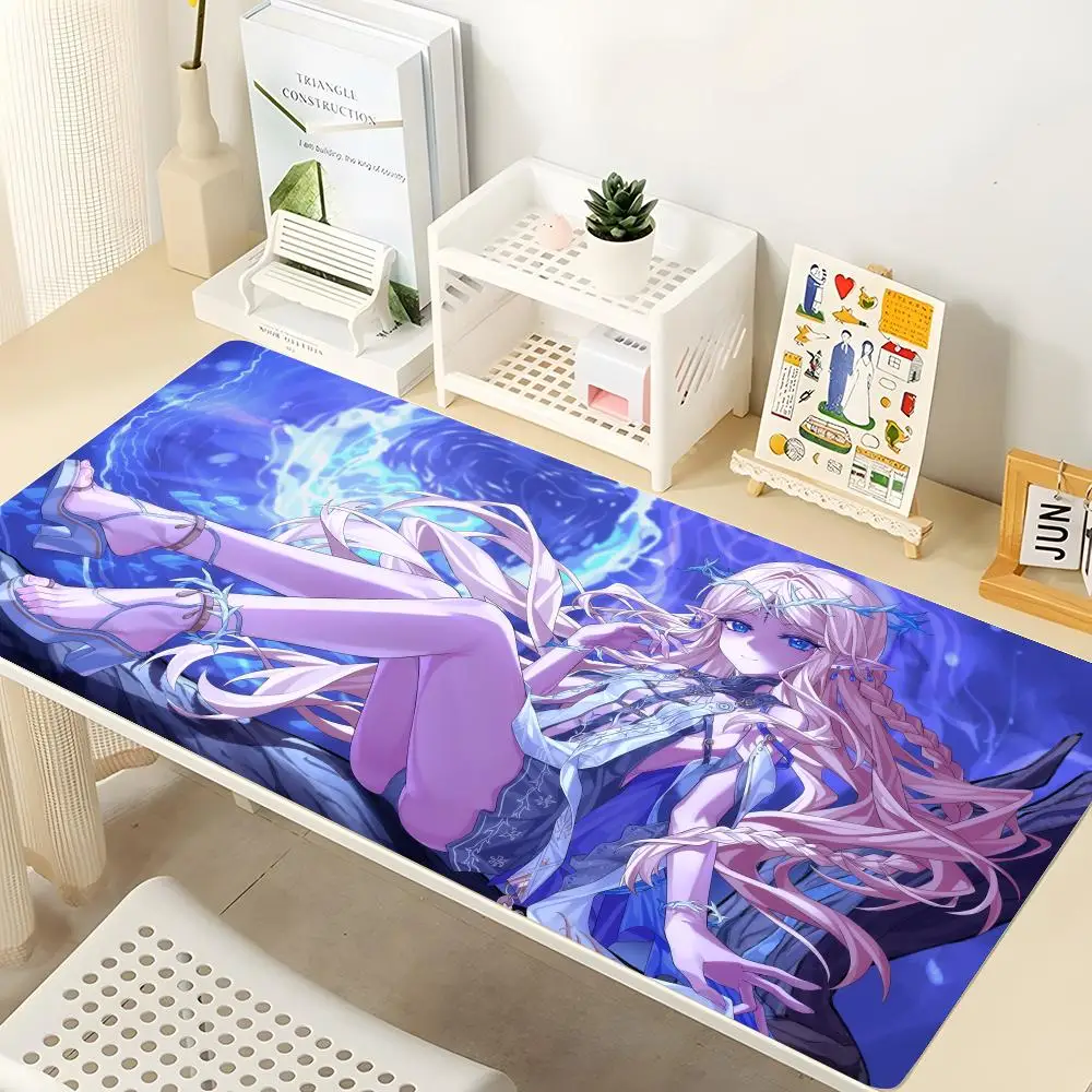 

Коврик для мыши Cartethyia Wuthering Waves, игровой коврик для мыши, абстрактный большой коврик для мыши 900x400x5 мм, геймерский XXL Mause, ковер, стол для ПК