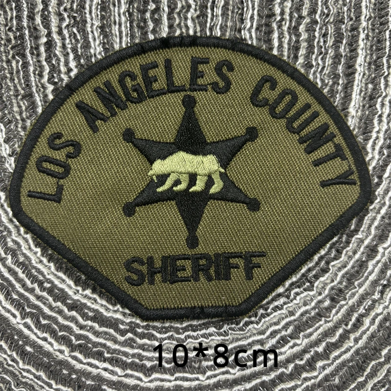 Security Identification Costume Badge For Vest Jacket US SHERIFF Patches With Hook&Loop Tactical Embroidered Patch Morale Emblem