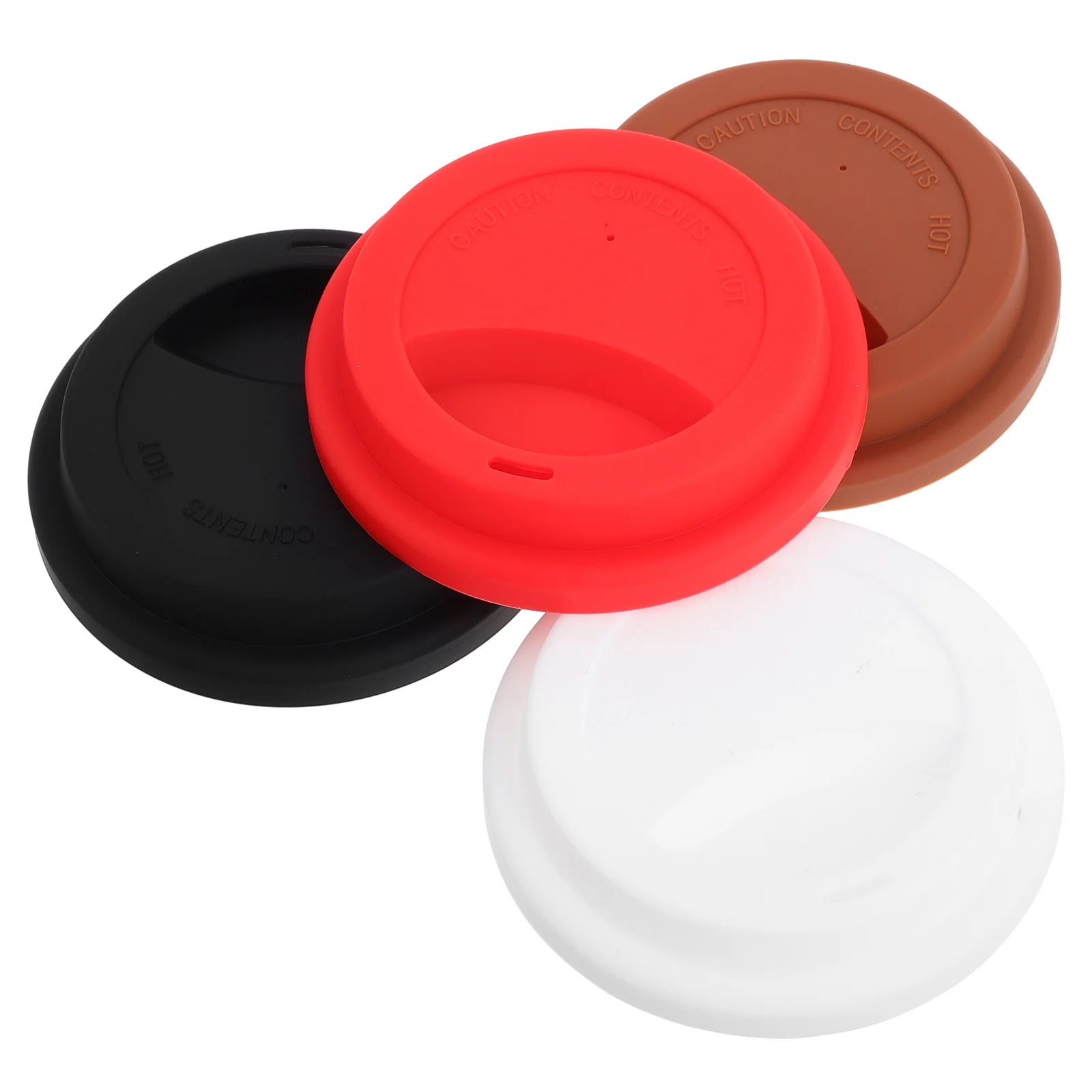 

4Pcs Silicone Coffee Cup Lids Universal Fit for Mugs Glassware Leak Proof Drinking Lid for Hot Beverages Temperature Retention