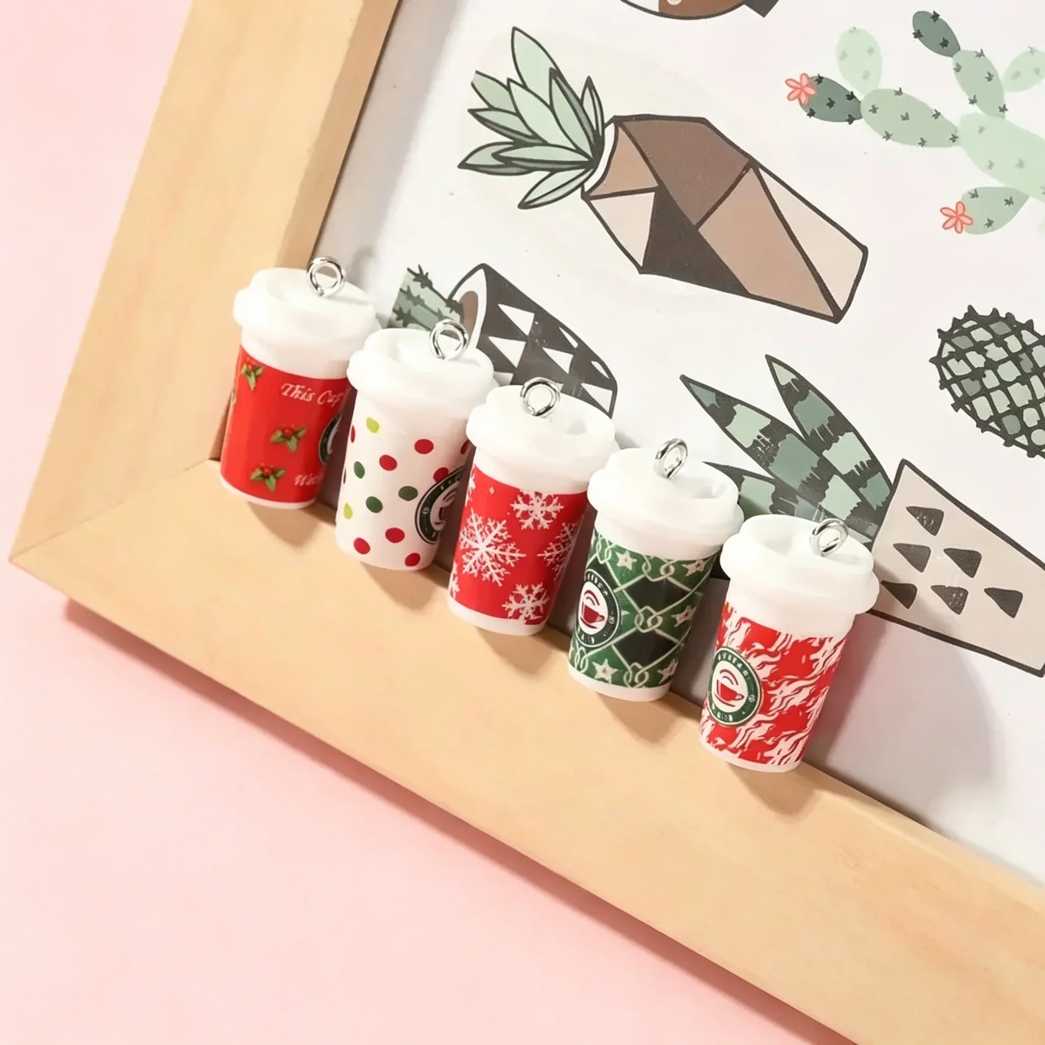 Resin Crafts Diy - 10 Breloques en résine mini tasses