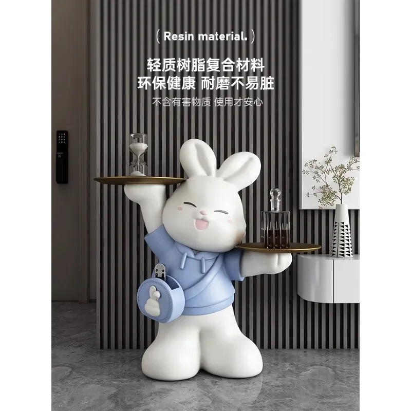 Rabbit creative cute landing large decoration living room large piggy bank sofa edge several