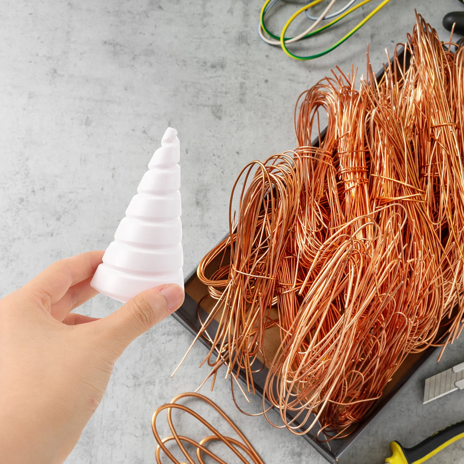 

2Pcs Copper Wire Making Tool Plastic Garden Antenna Stakes Making Tool for Copper Coils Gardening Use Antenna Garden Tools