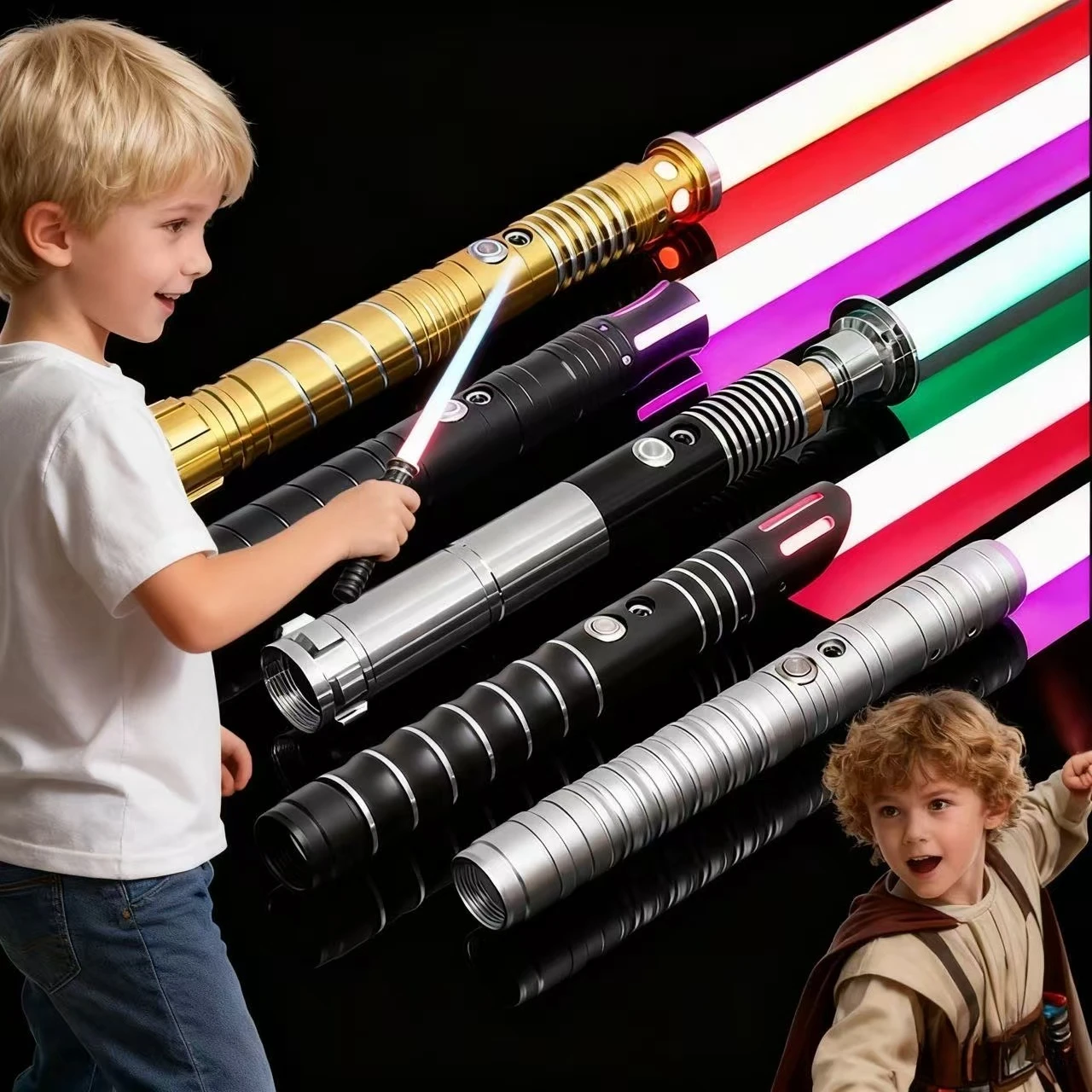 

RGB Lightsaber Metal Laser Sword Rave Flashing Toy Espada Sabre Laser Sabre De Luz Light Stick Cosplay Luminous Led Stick