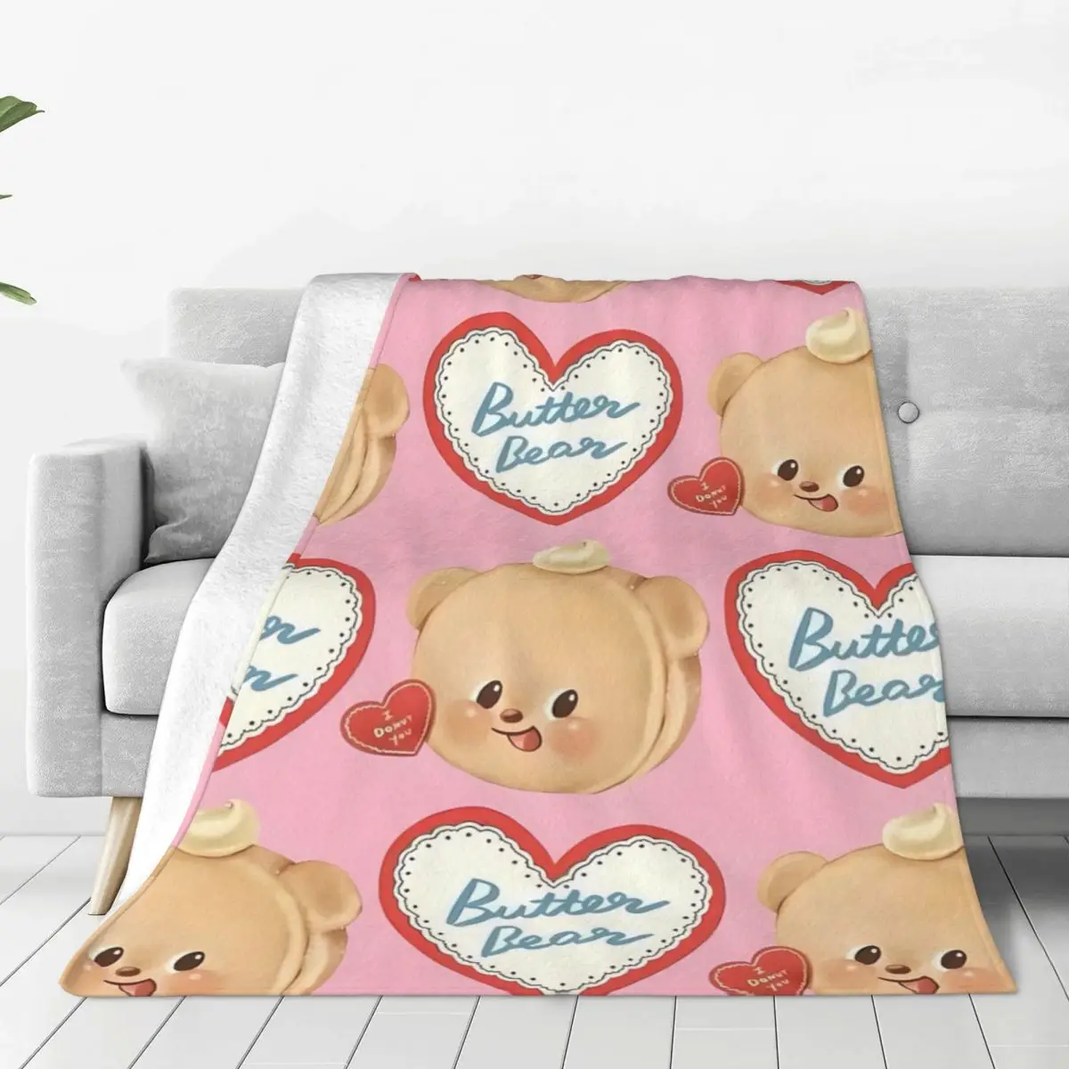 B-Butters Bears Blanket Warm Soft Funny Plush Throw Blanket For Living Room Picnic Flannel Bedspread Bed Cover