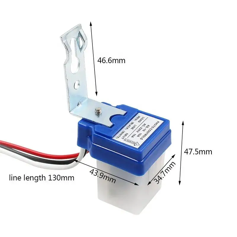 As-10 contrôleur de lampadaire étanche lampadaire automatique photoswitch étanche à la pluie 12v-220v interrupteur à Induction