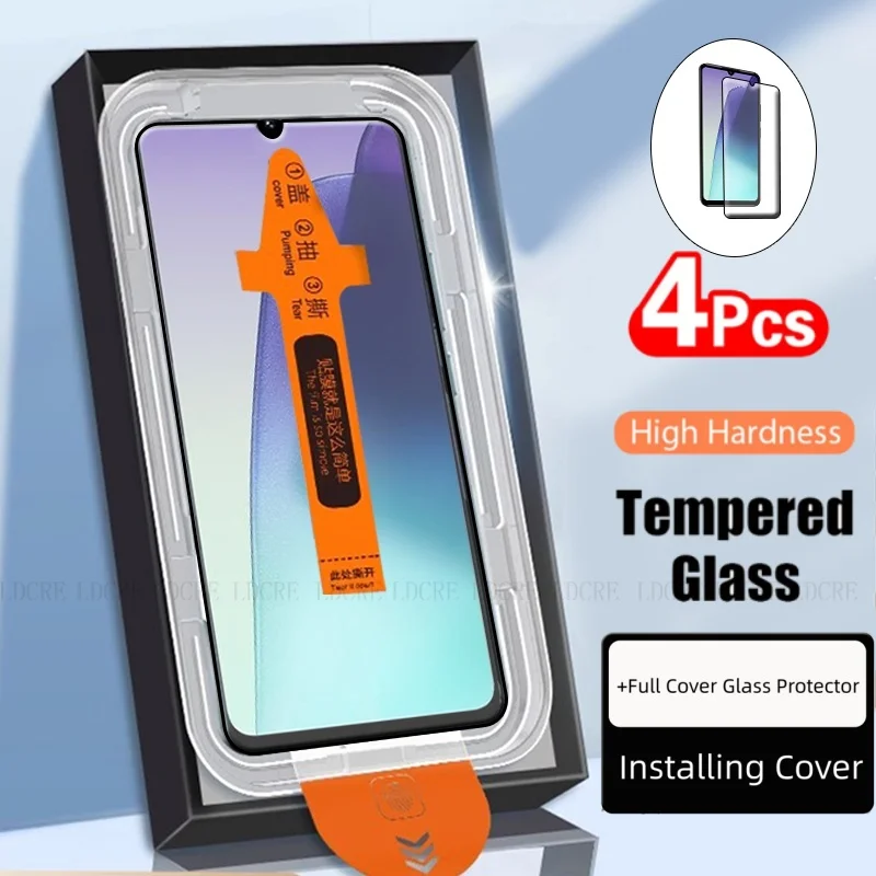 4/3/2/1 шт. для Xiaomi Redmi 14C Стекло закаленное стекло без пыли Защитное полное покрытие Клей Защитная пленка