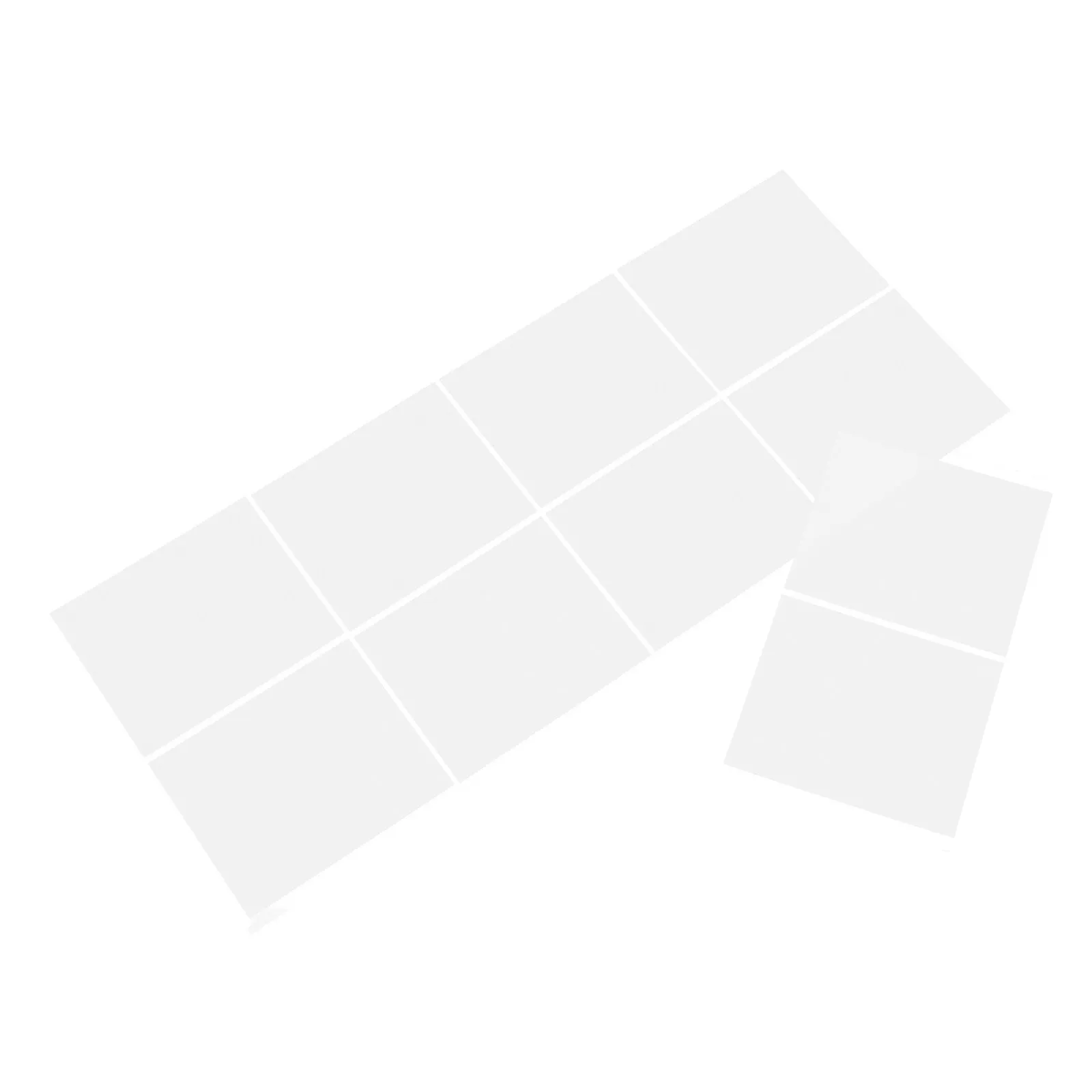 10Pcs LED Light Diffuser Plastic Sheet Adhesive Soft White Ceiling Light Film Strip for Home Office Lighting Panels