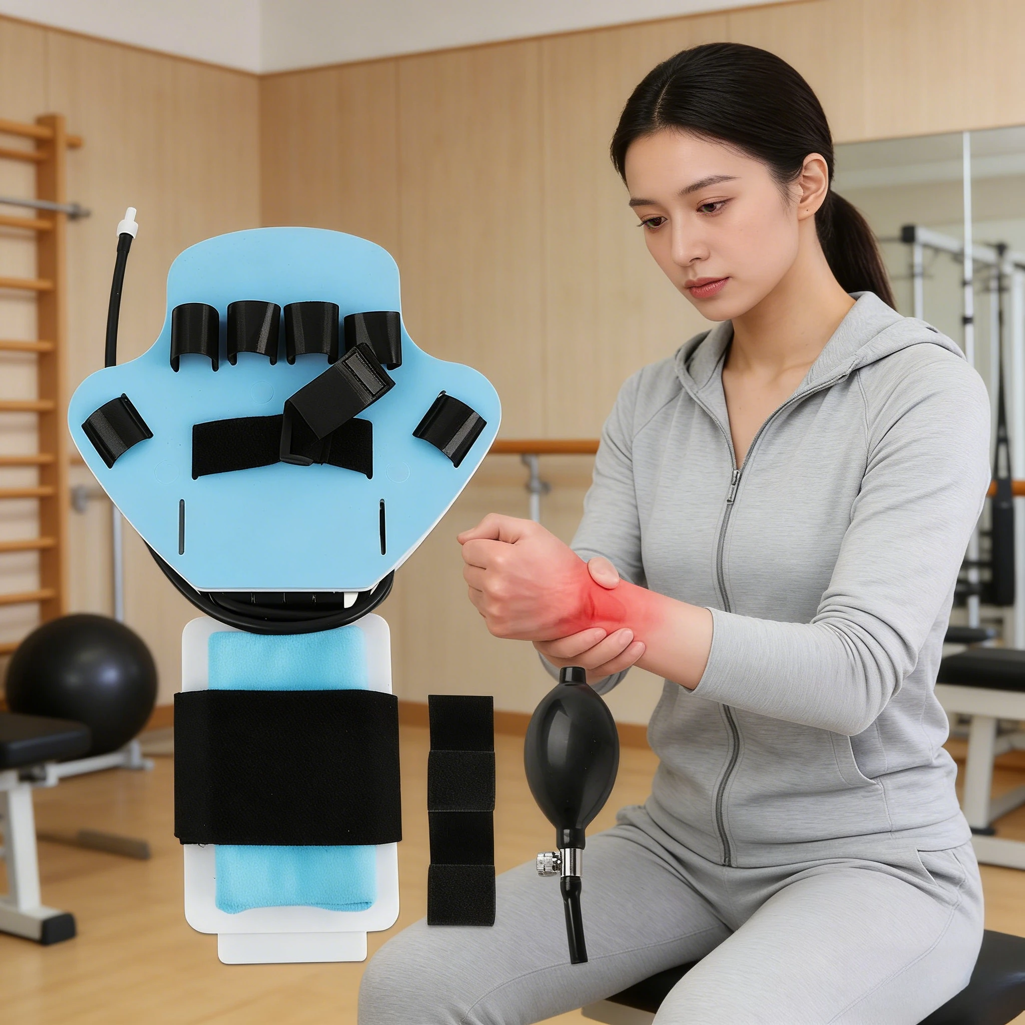 

Hand Wrist Joint Trainer Rehabilitation Training Fixed Orthodontic Stroke Hemiplegia Hand Wrist Function Recover Exercise Brace