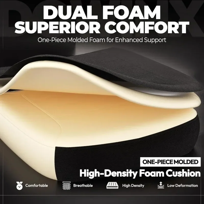 Fabric Gaming Chair with Footrest, Big and Tall Ergonomic Gamer Chair with Lumbar Support, Wide Back Computer Chair Purple