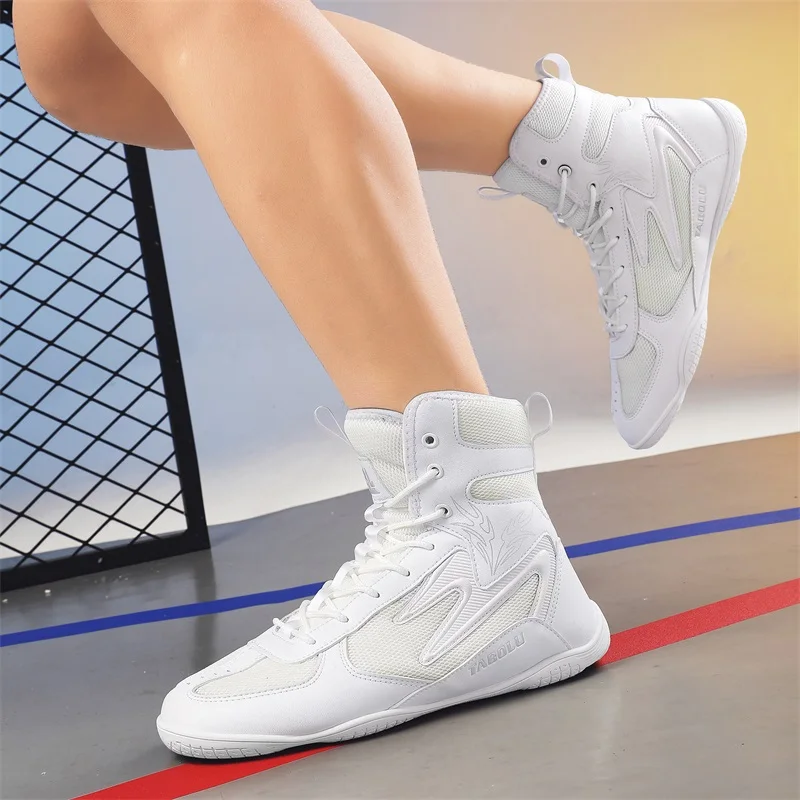 Men Boxing Shoes Top Quality Fighting Training Wrestling Shoes Professional Breathable Fighting Boxing Wrestling Squats Sneakers