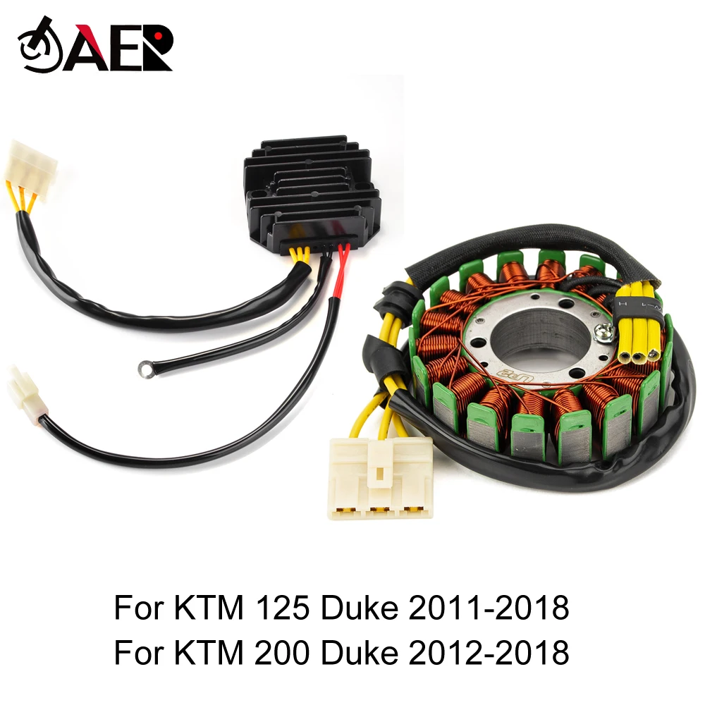 

Generator Stator Coil + Voltage Regulator Rectifier for KTM 125 Duke Duke125 2011-2018 200 Duke Duke200 2012-2018