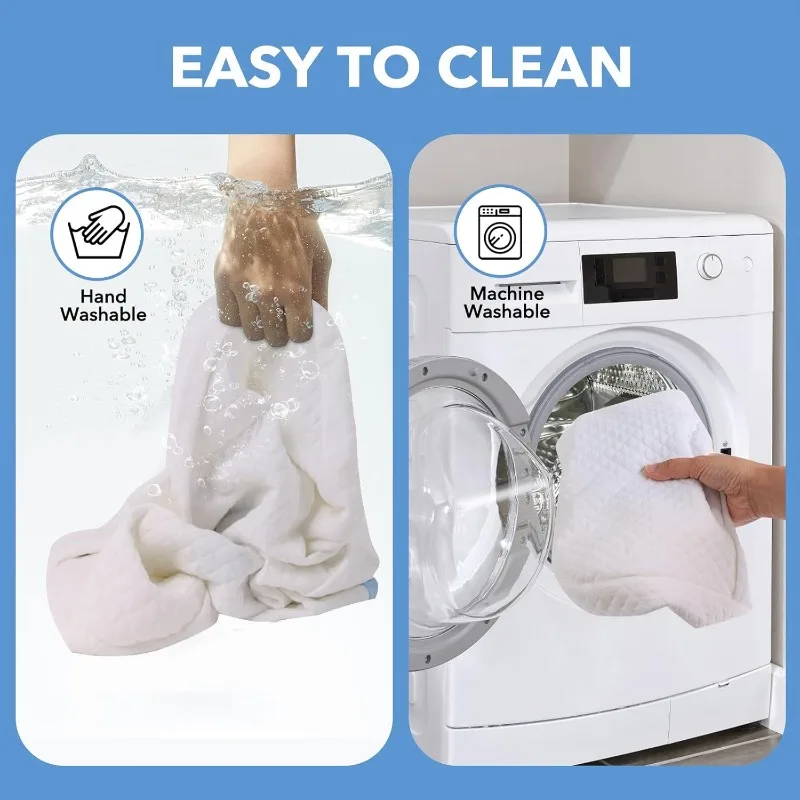 Memory-Schaum-Kissenbezug, Nackenkissenbezug, Kissenhülle, Bettwäsche-Kissenbezüge, Kühlstoff-Bezug, tragbar, für Zuhause, Urlaub, Geschenk – Detail 4