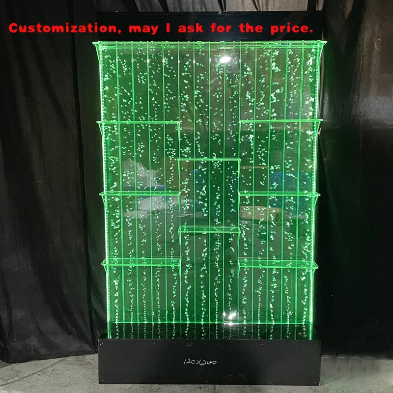 

custom.Standing Acrylic Bubble Wall with Colored LED Lights Wall Decoration
