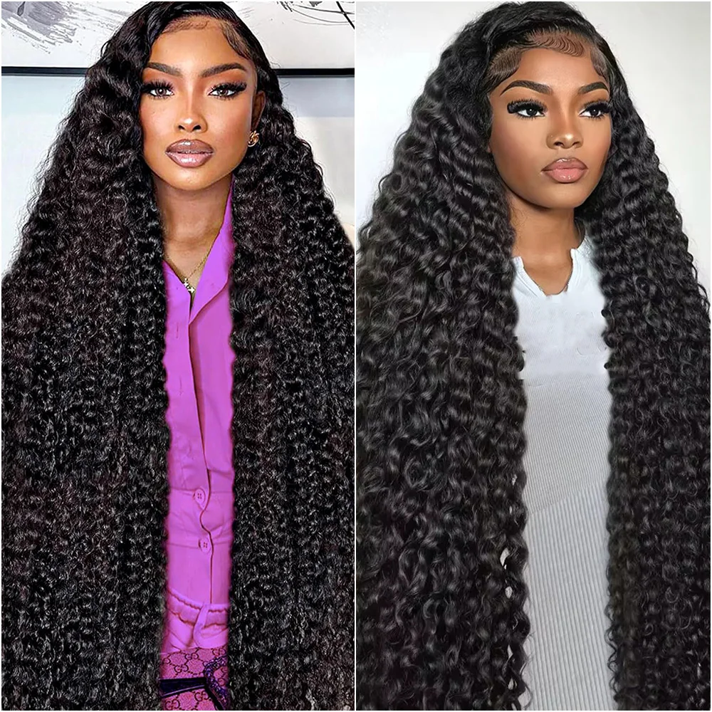 18-38 بوصة موجة عميقة الدانتيل الشفاف باروكة من شعر طبيعي، 13x6 و 360 HD الدانتيل قبل قطعها شعر الإنسان البرازيلي شعر مستعار أمامي، 5x5 الدانتيل